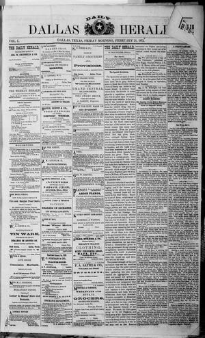 Primary view of object titled 'Dallas Daily Herald (Dallas, Tex.), Vol. 1, No. 10, Ed. 1 Friday, February 21, 1873'.