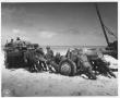 Photograph: Troops Attaching a Howitzer to An Amphibious Vehicle During WWII Mane…