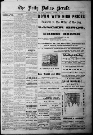 Primary view of The Dallas Daily Herald. (Dallas, Tex.), Vol. 2, No. 163, Ed. 1 Thursday, August 20, 1874