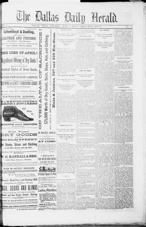 Primary view of object titled 'The Dallas Daily Herald. (Dallas, Tex.), Vol. 4, No. 97, Ed. 1 Thursday, June 1, 1876'.