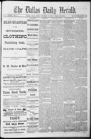 Primary view of The Dallas Daily Herald. (Dallas, Tex.), Vol. 5, No. 194, Ed. 1 Sunday, September 16, 1877