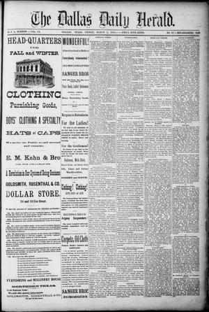 Primary view of object titled 'The Dallas Daily Herald. (Dallas, Tex.), Vol. 6, No. 22, Ed. 1 Friday, March 8, 1878'.