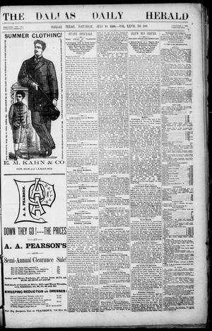 Primary view of object titled 'The Dallas Daily Herald. (Dallas, Tex.), Vol. 27, No. 200, Ed. 1 Saturday, July 10, 1880'.