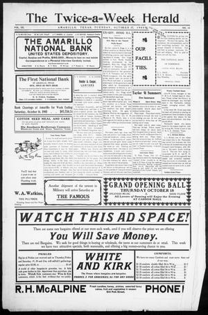 The Twice-a-Week Herald. (Amarillo, Tex.), Vol. 20, No. 31, Ed. 1 Tuesday, October 17, 1905