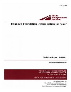 Primary view of object titled 'Unknown Foundation Determination for Scour'.