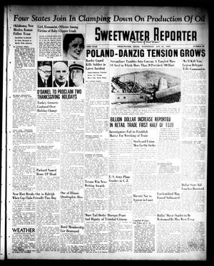 Primary view of object titled 'Sweetwater Reporter (Sweetwater, Tex.), Vol. 43, No. 88, Ed. 1 Wednesday, August 16, 1939'.