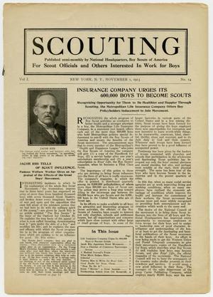 Primary view of object titled 'Scouting, Volume 1, Number 14, November 1, 1913'.