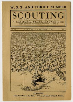 Primary view of object titled 'Scouting, Volume 6, Number 23, October 17, 1918'.