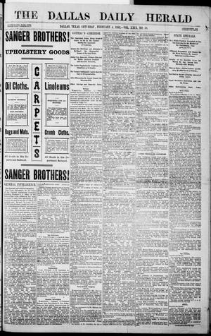 Primary view of object titled 'The Dallas Daily Herald. (Dallas, Tex.), Vol. 29, No. 58, Ed. 1 Saturday, February 4, 1882'.