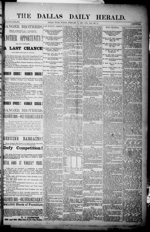 Primary view of object titled 'The Dallas Daily Herald. (Dallas, Tex.), Vol. 30, No. 77, Ed. 1 Sunday, February 18, 1883'.
