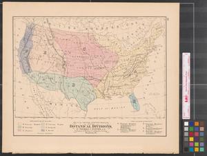 Primary view of object titled 'Map of the United States: showing the Principal Botanical Divisions.'.