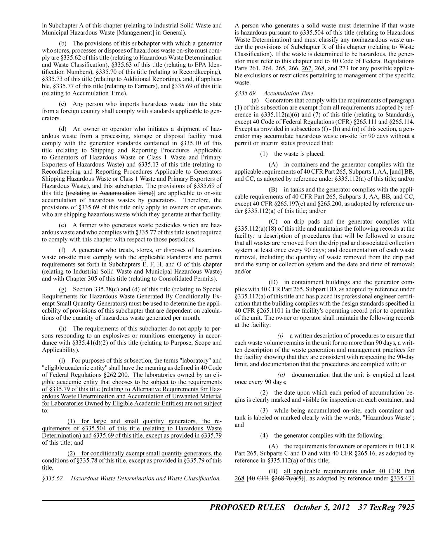 Texas Register, Volume 37, Number 40, Pages 7815-8094, October 5, 2012
                                                
                                                    7925
                                                