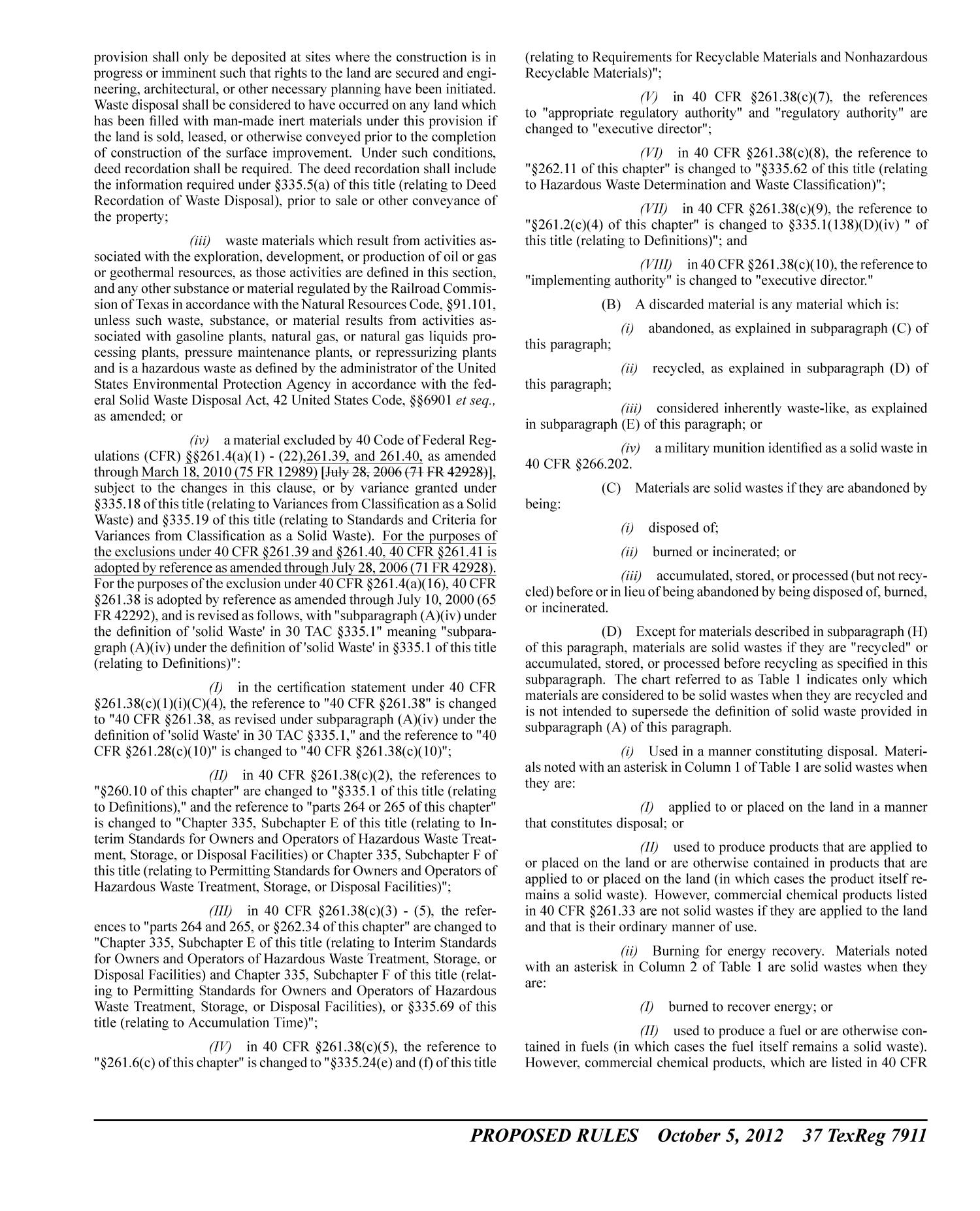 Texas Register, Volume 37, Number 40, Pages 7815-8094, October 5, 2012
                                                
                                                    7911
                                                