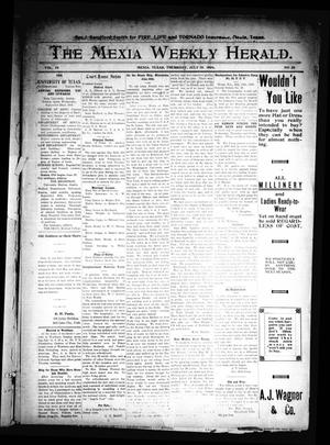 Primary view of object titled 'The Mexia Weekly Herald (Mexia, Tex.), Vol. 10, No. 28, Ed. 1 Thursday, July 15, 1909'.