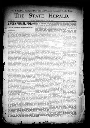 Primary view of object titled 'The State Herald (Mexia, Tex.), Vol. 3, No. 18, Ed. 1 Friday, May 2, 1902'.
