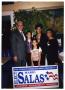 Photograph: [Salas Family Indoors with Election Sign]
