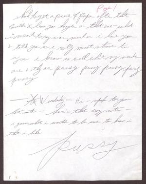 Primary view of object titled '[Letter to Sterling Houston - October 1982]'.