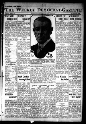 Primary view of object titled 'The Weekly Democrat-Gazette (McKinney, Tex.), Vol. 30, No. 10, Ed. 1 Thursday, April 4, 1912'.
