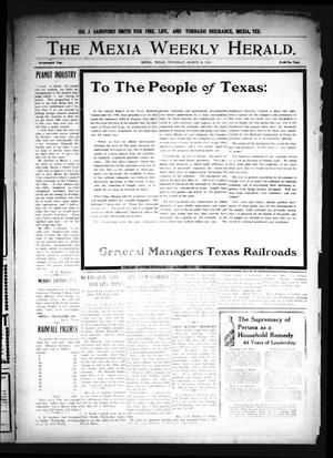 Primary view of object titled 'The Mexia Weekly Herald. (Mexia, Tex.), Vol. 17, Ed. 1 Thursday, March 16, 1916'.