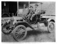 Photograph: [Dr. Tucker and Dr. Linder in a 1911 Model T Ford]