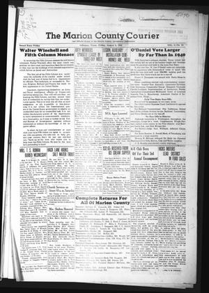 Primary view of object titled 'The Marion County Courier (Jefferson, Tex.), Vol. 4, No. 15, Ed. 1 Friday, August 2, 1940'.