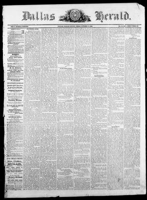 Primary view of object titled 'Dallas Herald. (Dallas, Tex.), Vol. 16, No. 5, Ed. 1 Saturday, October 17, 1868'.