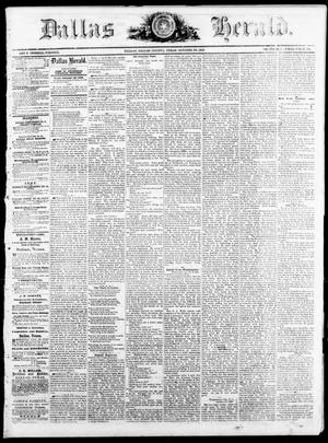 Primary view of Dallas Herald. (Dallas, Tex.), Vol. 17, No. 7, Ed. 1 Saturday, October 30, 1869