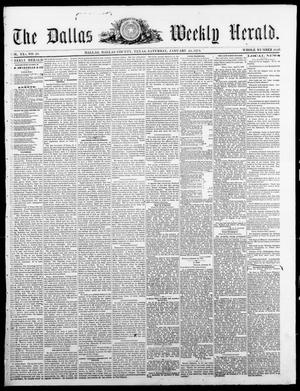 Primary view of object titled 'The Dallas Weekly Herald. (Dallas, Tex.), Vol. 21, No. 20, Ed. 1 Saturday, January 24, 1874'.