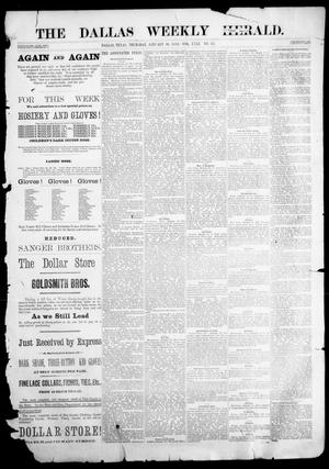 Primary view of object titled 'The Dallas Weekly Herald. (Dallas, Tex.), Vol. 31, No. 32, Ed. 1 Thursday, January 26, 1882'.