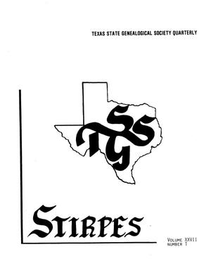 Primary view of object titled 'Stirpes, Volume 27, Number 1, March 1987'.