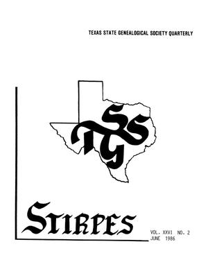 Primary view of object titled 'Stirpes, Volume 26, Number 2, June 1986'.