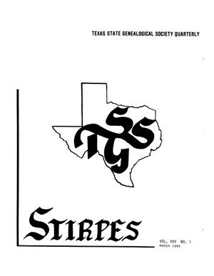 Primary view of object titled 'Stirpes, Volume 25, Number 1, March 1985'.
