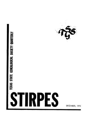 Primary view of object titled 'Stirpes, Volume 15, Number 4, December 1975'.