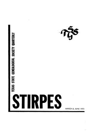 Primary view of object titled 'Stirpes, Volume 13, Numbers 1 and 2, March and June 1973'.