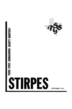 Primary view of object titled 'Stirpes, Volume 8, Number 3, September 1968'.