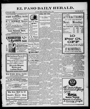 Primary view of object titled 'El Paso Daily Herald. (El Paso, Tex.), Vol. 17, No. 140, Ed. 1 Saturday, June 12, 1897'.