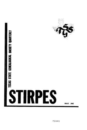 Primary view of object titled 'Stirpes, Volume 2, Number 1, March 1962'.