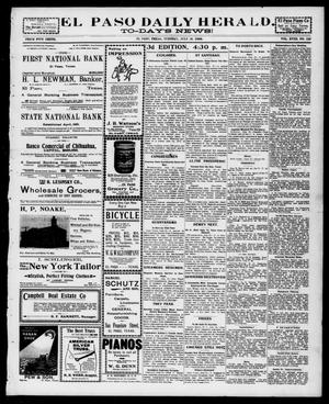 Primary view of El Paso Daily Herald. (El Paso, Tex.), Vol. 18, No. 158, Ed. 1 Tuesday, July 19, 1898