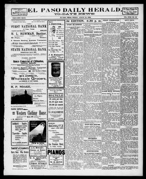 El Paso Daily Herald. (El Paso, Tex.), Vol. 18, No. 191, Ed. 1 Friday, August 26, 1898