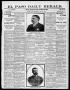Primary view of El Paso Daily Herald. (El Paso, Tex.), Vol. 20TH YEAR, No. 143, Ed. 1 Wednesday, June 20, 1900