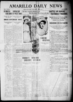 Primary view of object titled 'Amarillo Daily News (Amarillo, Tex.), Vol. 4, No. 229, Ed. 1 Tuesday, July 28, 1914'.