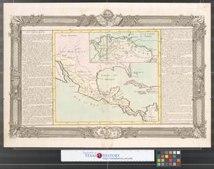 Primary view of object titled '[Carte du Mexique, Nouvelle Mexique, et La Terre Ferme]'.