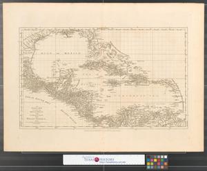 Primary view of object titled 'An index map to the following sixteen sheets being a compleat chart of the West Indies : with letters in the margin to direct the placing the different sheets in their proper places.'.
