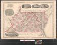 Map: Johnson's Virginia, Delaware, Maryland & West Virginia.