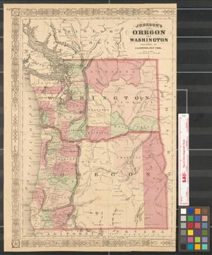 Primary view of object titled 'Johnson's Oregon and Washington.'.