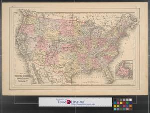 Primary view of object titled 'Map of the United States, and Territories. Together with Canada &c.'.