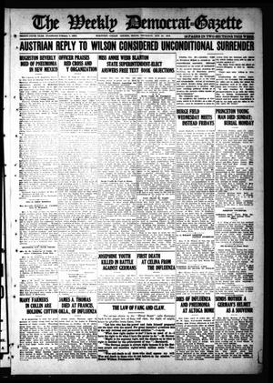 Primary view of object titled 'The Weekly Democrat-Gazette (McKinney, Tex.), Vol. 35, Ed. 1 Thursday, October 31, 1918'.