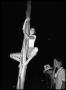 Photograph: [Girl Climbing Belgian Mast]