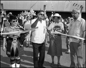 Primary view of object titled '[Ribbon Cutting at Opening Ceremony]'.