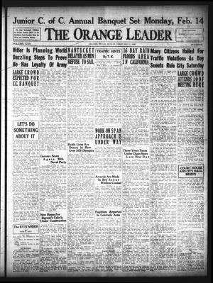 Primary view of object titled 'The Orange Leader (Orange, Tex.), Vol. 25, No. 36, Ed. 1 Sunday, February 13, 1938'.